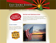 Tablet Screenshot of eastshoreestates.com